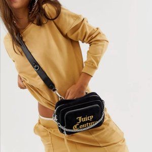 Juicy Couture velvet chain camera bag